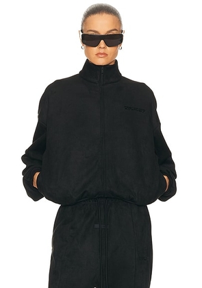 Fear of God ESSENTIALS Vintage Track Jacket in Vintage Black - Black. Size M (also in L, S, XL).