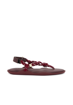 FlÃ²wze Flo Monocolor Sandal in Bordeaux - Burgundy. Size 36 (also in 35, 37, 38, 39, 40, 41, 42).