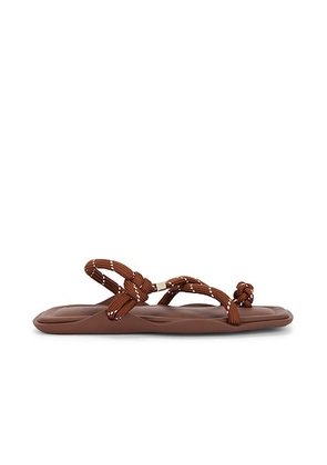 FlÃ²wze Flo Square Sandal in Brown - Brown. Size 36 (also in 35, 37, 38, 39, 40, 41, 42).