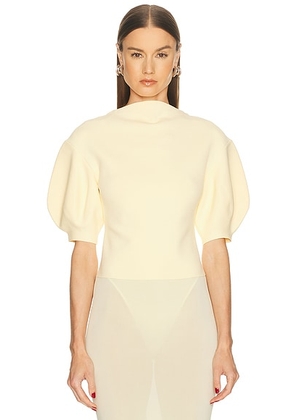 Cult Gaia Xaden Top in Tapestry - Lemon. Size M (also in XS, S).