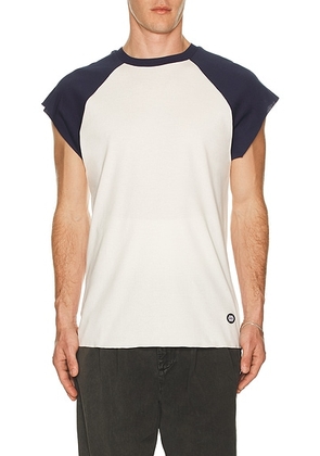 SIMKHAI Rueben Tee in Ivory Multi - Ivory. Size S (also in M, L, XL/1X).