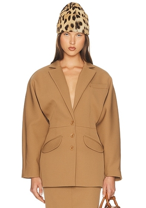 Helsa Vintage Dolman Blazer in Camel - Tan. Size L (also in S, XS, XXS, M, XL).