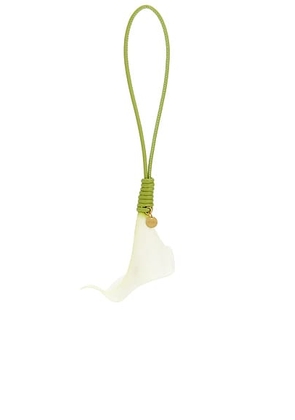 Cult Gaia Calla Bag Charm in White - White. Size all.