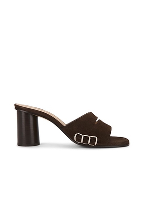 JW Anderson Loafer Mule Sandal in Chocolate Brown - Chocolate. Size 38 (also in 36, 39, 40).