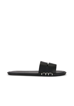 JW Anderson Loafer Slide Sandal in Black - Black. Size 37 (also in 36, 38, 39, 40, 41).