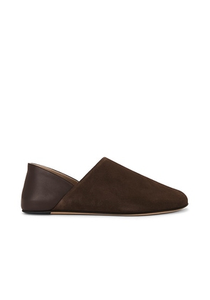 JW Anderson Babouche Flat in Chocolate Brown - Chocolate. Size 37 (also in 36, 39, 41, 40).