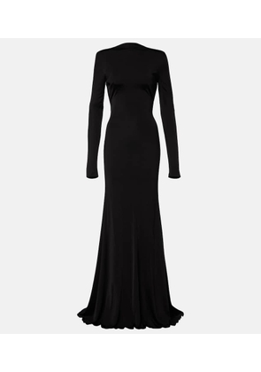 David Koma Gathered jersey gown