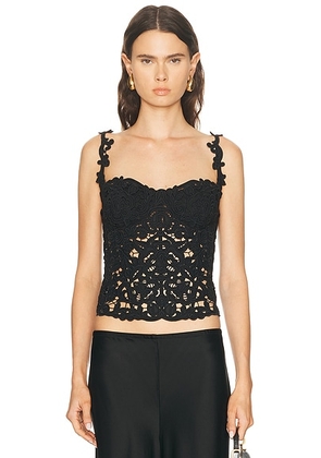 Cult Gaia Zaire Top in Black - Black. Size 10 (also in 6).