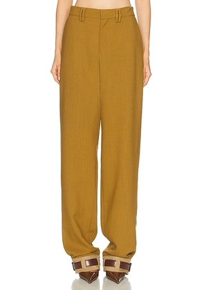 Jean Paul Gaultier Tailored Military Pant in Olive Green - Olive. Size 36 (also in 42).