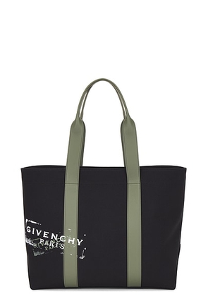 Givenchy Canvas Tote Large in Black - Black. Size all.