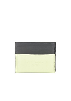 Givenchy Antigona Stamped Padded 2x3cc Card Holder in Pale Green - Green. Size all.