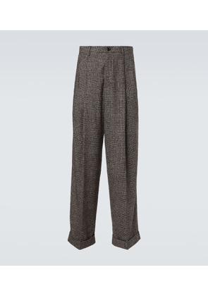 Dolce&Gabbana Wool and cotton-blend wide-leg pants