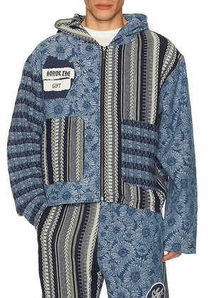 Honor The Gift Indigo Tapestry Hoodie in Indigo - Blue. Size L (also in XL/1X).