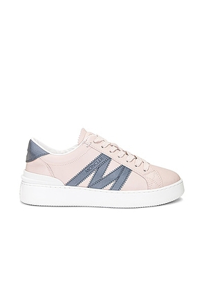 Moncler Monaco M Low Top Sneaker in Pink - Blush. Size 38.5 (also in 38, 39, 40, 41).