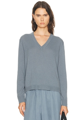 Jenni Kayne Flynn Cashmere Sweater in Seaside - Slate. Size L (also in ).