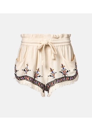 Marant Etoile Kriss embroidered shorts