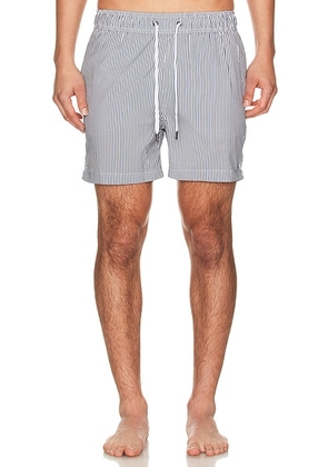 Onia Charles 5 Shorts in Deep Navy & White - Black. Size S (also in L).