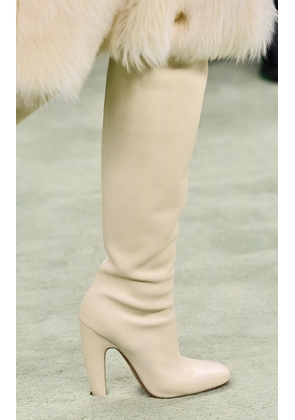 Bottega Veneta Over-The-Knee Leather High Heel Boots - Moda Operandi
