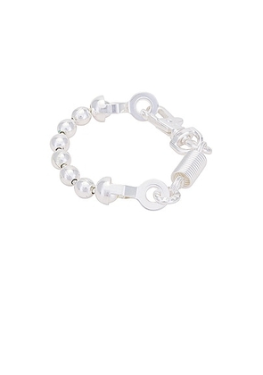 Martine Ali Proxy Ball Bracelet in Silver - Metallic Silver. Size 8.5in (also in 7.5in).