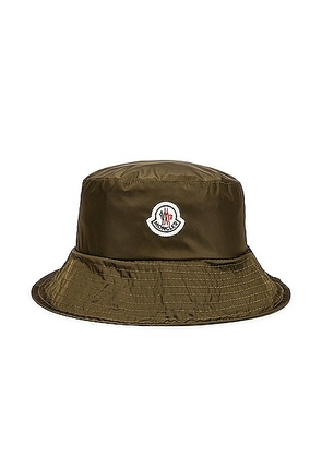 Moncler Bucket Hat in Military - Army. Size S (also in M).