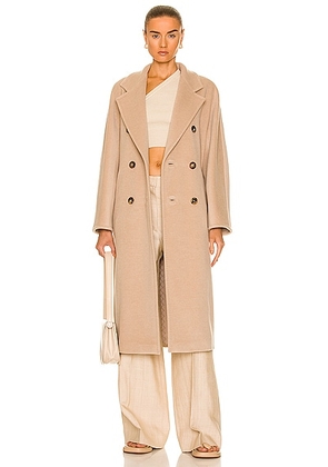 Max Mara Madame Coat in Sand - Beige. Size 8 (also in 6).
