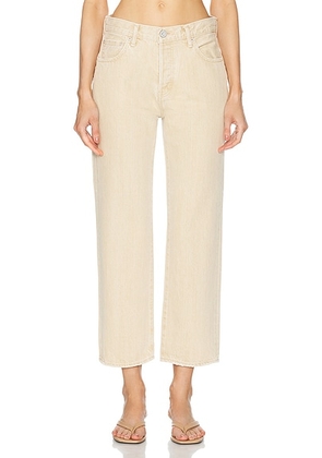 Moussy Vintage Knolls Straight Jeans in Beige - Beige. Size 31 (also in 32).