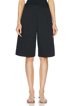 Matteau Long Chino Short in Black - Black. Size 4 (also in 1).