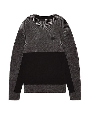 Moncler Crewneck Sweater in Grey - Grey. Size XL (also in S).