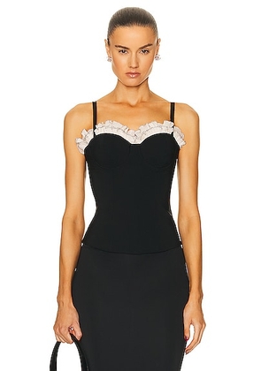LPA Giovanna Corset Top in Black - Black. Size XS (also in S).