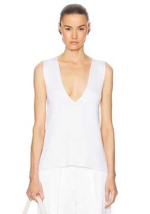 KHAITE Heidi Top in Glaze - Cream. Size S (also in M, XS).