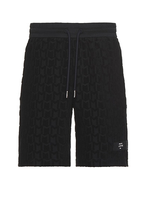 Moncler Sweat Short in Dark Navy Blue - Blue. Size S (also in M, XL/1X).