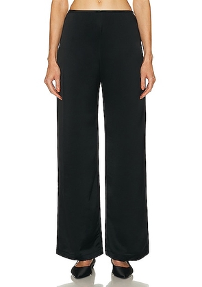 LESET Barb Wide Leg Pant in Black - Black. Size M (also in XS, S, L, XL).