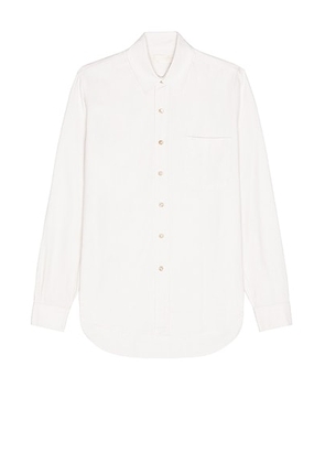 Our Legacy Classic Silk Shirt in White - White. Size 44 (also in 46).