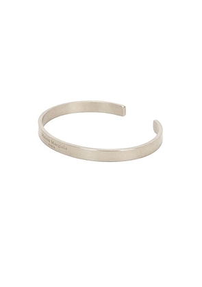 Maison Margiela Cuff Bracelet in Palladioburattato - Grey. Size 6 (also in 5).