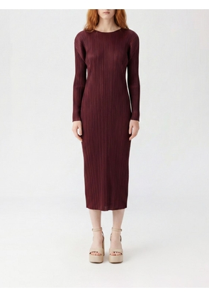 Dress PLEATS PLEASE ISSEY MIYAKE Woman color Burgundy