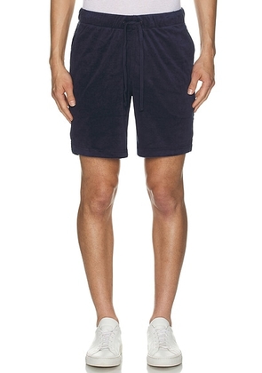 Onia Towel Terry Pull-on Short in Deep Navy - Black. Size S (also in ).
