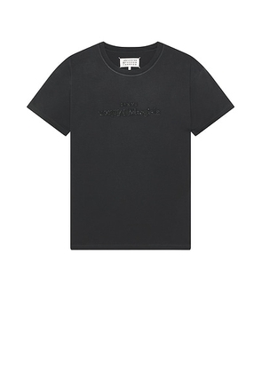 Maison Margiela T-Shirt in Washed Black - Black. Size XL/1X (also in L).