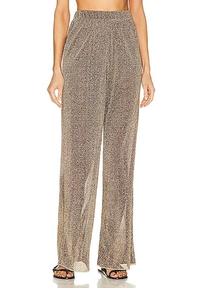 Oseree Lumiere Pant in Sand - Metallic Gold. Size M (also in ).