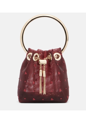 Jimmy Choo Bon Bon Micro mesh bucket bag