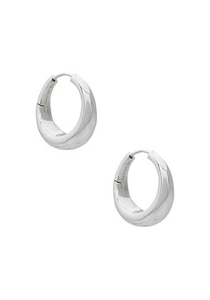 Lie Studio The Andrea Earring in Sterling Silver - Metallic Silver. Size all.