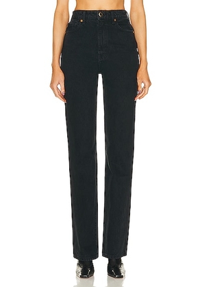 KHAITE Danielle Straight Leg in Prescott - Black. Size 24 (also in 23, 25, 29, 30, 31).