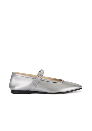 LE MONDE BÃRYL Ballet Leather Mary Jane in Silver - Metallic Silver. Size 36 (also in 35).