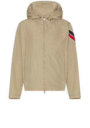 Moncler Claut Jacket in Taupe - Brown. Size 4 (also in 2).