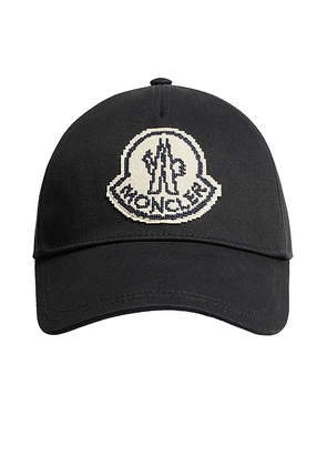 Moncler Baseball Cap in Black - Black. Size all.