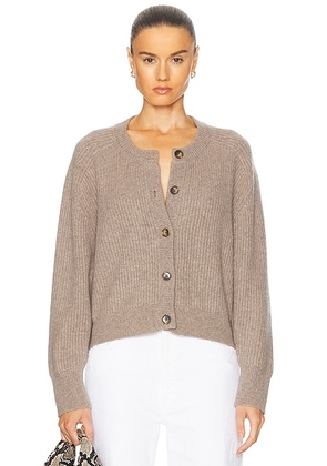 Loulou de Saison Bastia Cardigan in Coast Beige - Taupe. Size S (also in M).