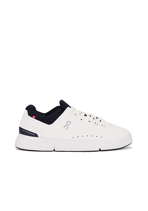 On The Roger Advantage Sneakers in White & Midnight - White. Size 10.5 (also in 10, 11, 12, 7, 7.5, 8, 8.5, 9.5).
