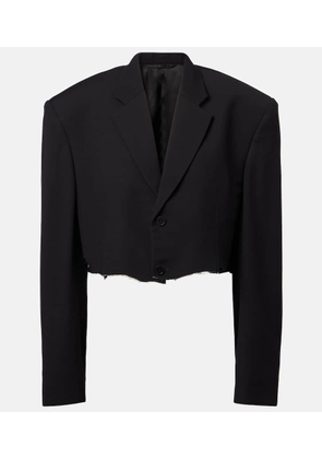 Balenciaga Cropped distressed blazer