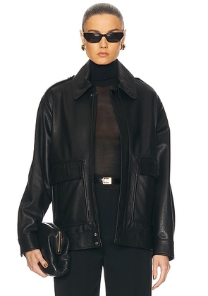 NOUR HAMMOUR Drey The It Girl Jacket in Black - Black. Size S (also in XL).