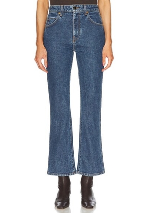 KHAITE Vivian Slim Straight Leg Jeans in Boone - Blue. Size 32 (also in ).