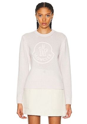Moncler Crew Neck in Pink - Blush. Size S (also in L).